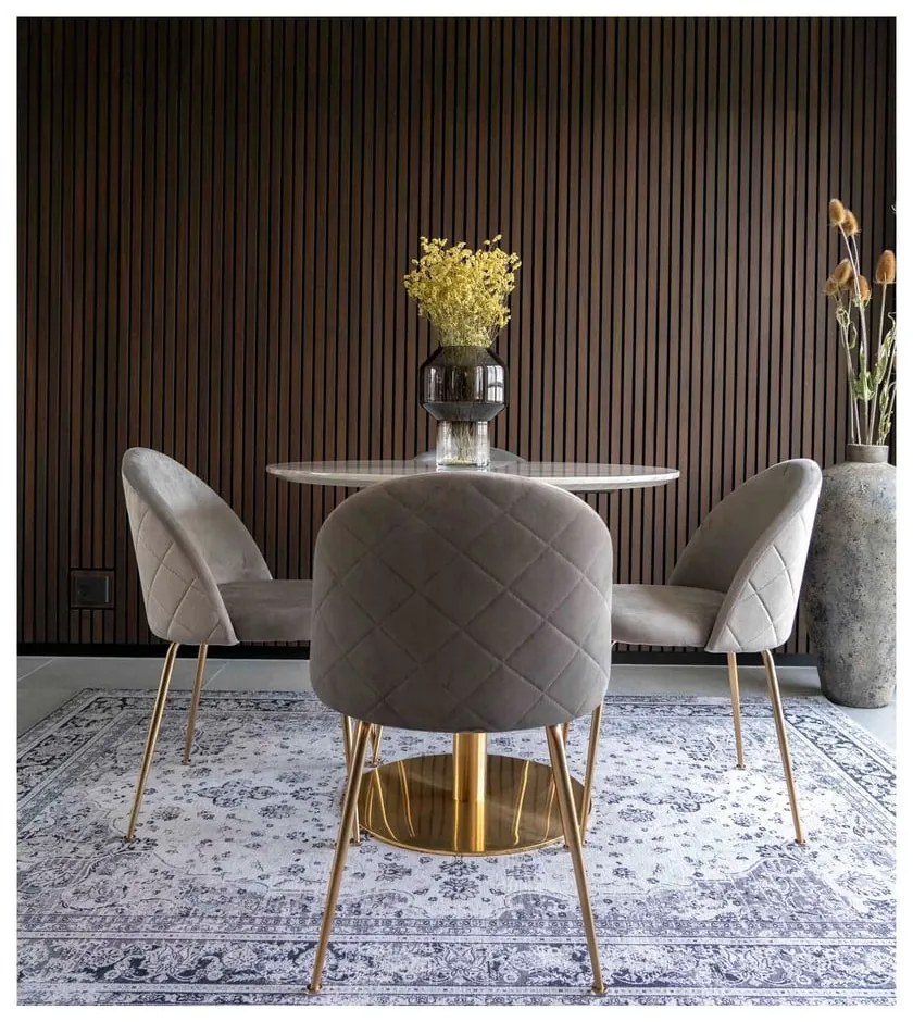 Set di 2 sedie da pranzo in velluto grigio chiaro Geneve - House Nordic