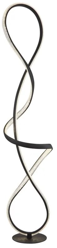 Lampada da terra LED Piantana met.nero LED  nero, luce bianco naturale 3860 lumen GLOBO