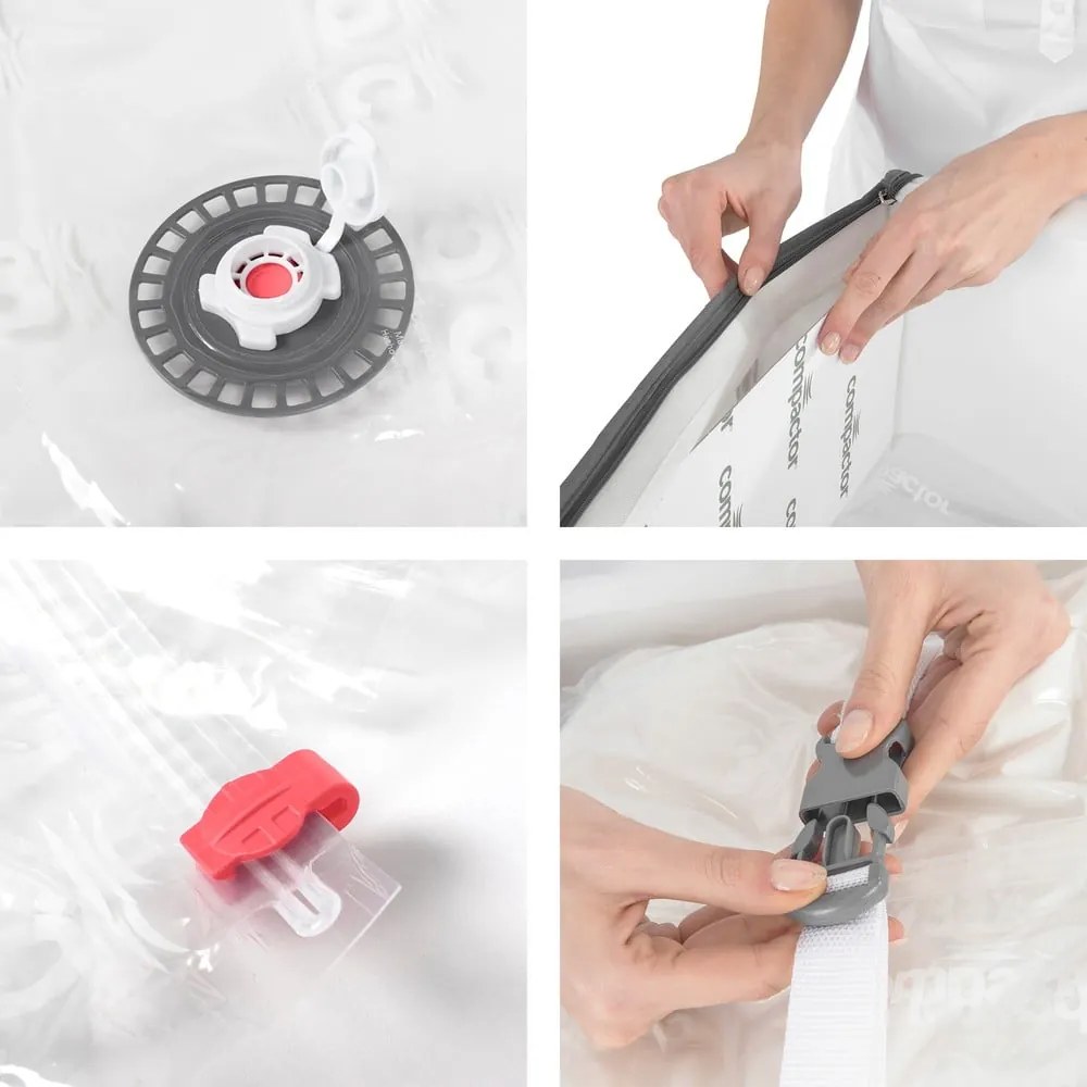 Set di organizer per sottoletto sottovuoto in tessuto/in plastica 2 pz 105x45x15,5 cm Life – Compactor