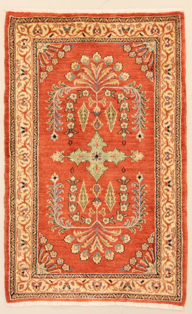 Sarouk Tappeto 130x80 (Iran) Annodato A Mano