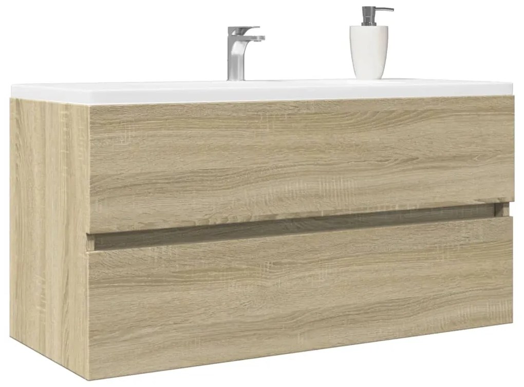 Mobile lavabo rovere sonoma 90x38,5x45 cm in legno multistrato