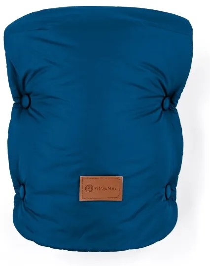 PETITE&amp;MARS - SET Coprigambe per bambini 3in1 JIBOT + stroller mano muff blu