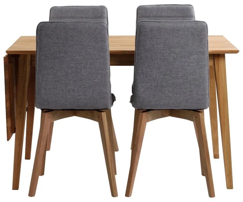 Tavolo da pranzo pieghevole in rovere naturale , 120 x 80 cm Filippa - Rowico