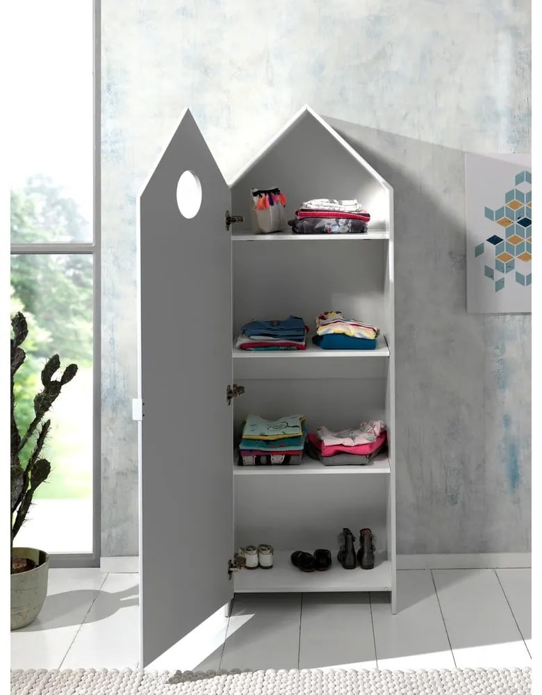 Armadio a giorno bianco per bambini 115x171,5 cm CASAMI - Vipack