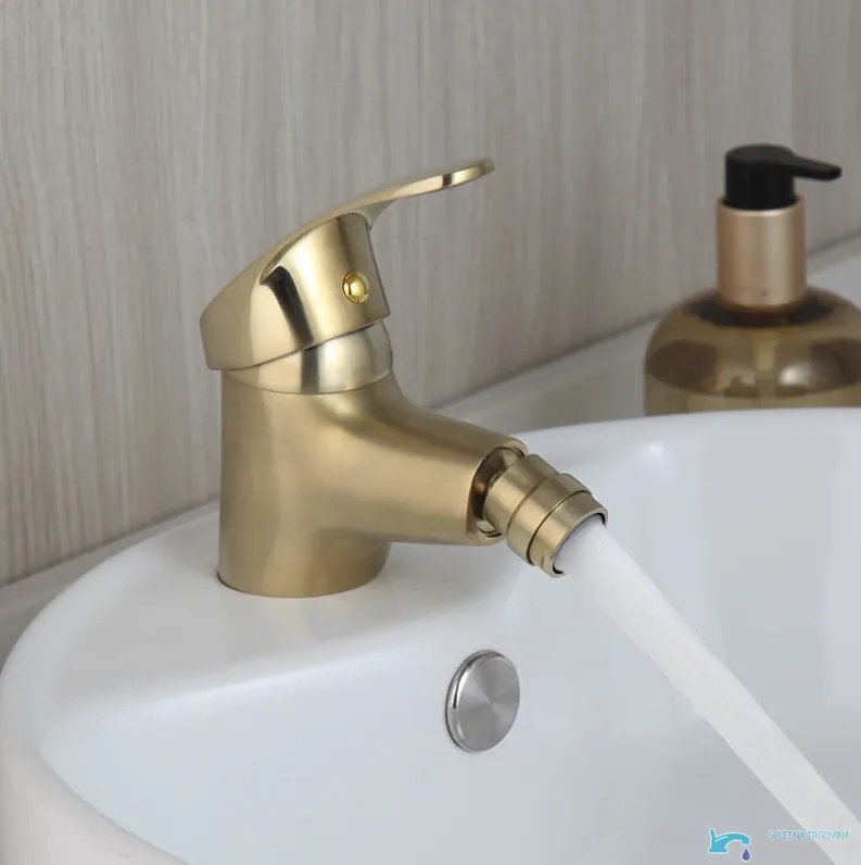 Rubinetto per bidet EYN BBG0953 da piano in oro opaco