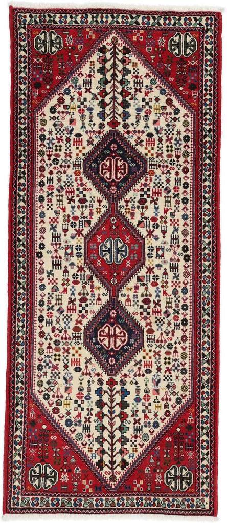 Abadeh Tappeto 80 x 200 (Iran) Annodato A Mano