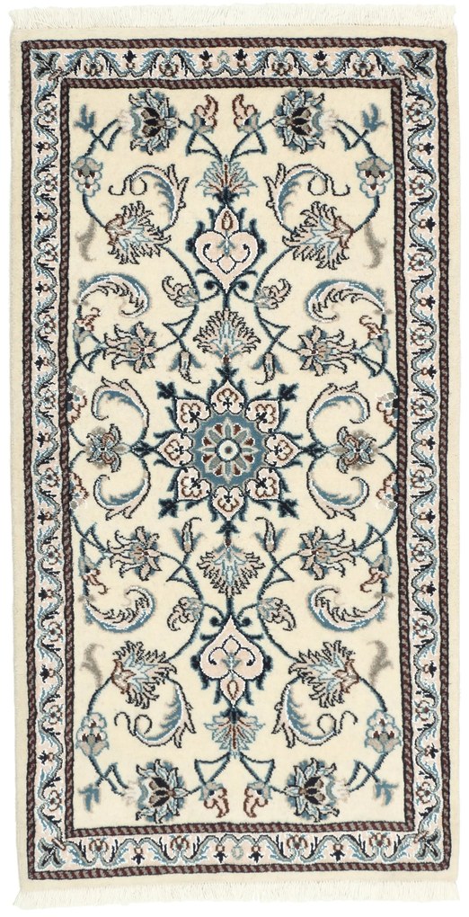 Nain Tappeto persiano 140 x 70 Beige (Iran) Annodato A Mano