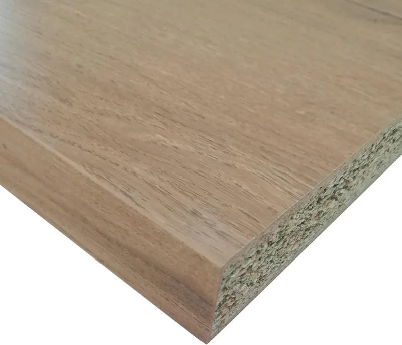 Piano cucina in truciolare rovere cognac Rovere Cognac L 246 x P 63 cm, spessore 3.8 cm