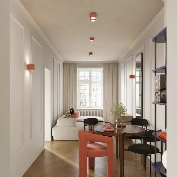 Sollux SL.1827 - Faretto AURA 1xGX53/10W/230V 6 cm rosa