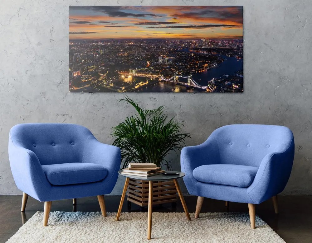 Stampa su tela – Vista aerea del Tower Bridge