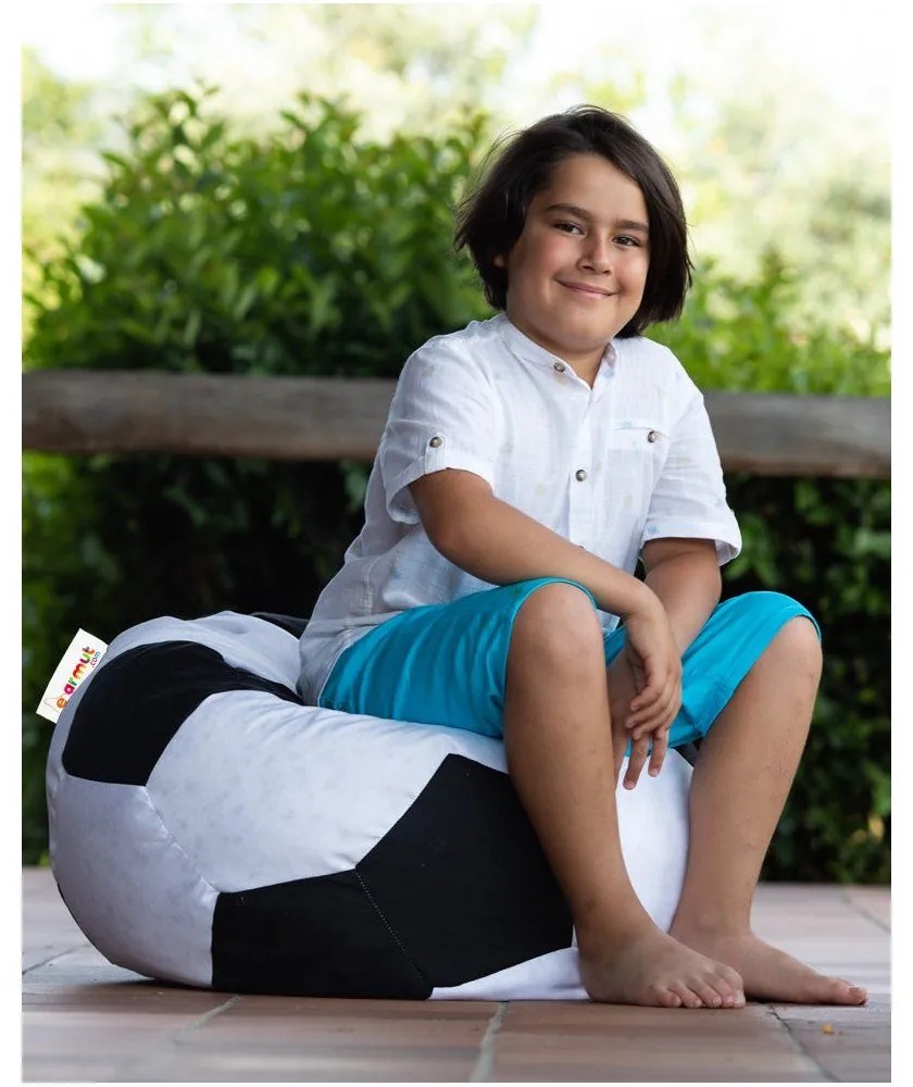 Borsa per bambini in bianco e nero Football - Floriane Garden