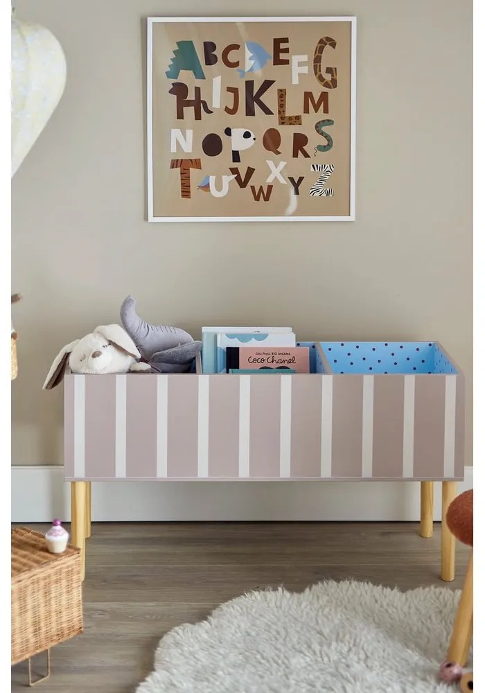 Libreria per bambini beige 90x50x30 cm Salam – Bloomingville Mini