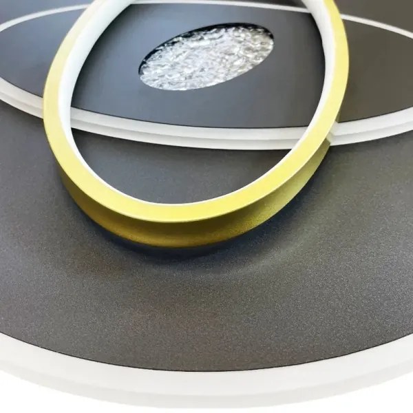 Plafoniera LED dimmerabile LED/80W/230V nero + telecomando