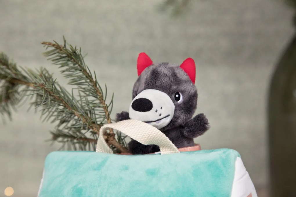 Lilliputiens - Le case del lupo e i 3 porcellini in tessuto