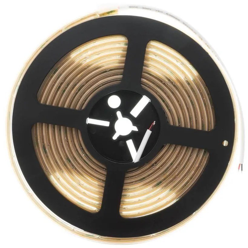 Striscia LED COB 8W/m 24VDC IP67 5m Professional Colore Bianco Caldo 2.700K