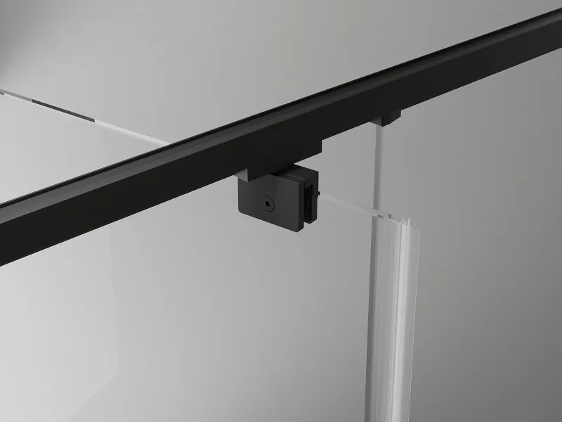 Mexen Exo-BR cabina doccia ribaltabile 100 x 100 cm, trasparente, nera - 8181-100-100-70-00