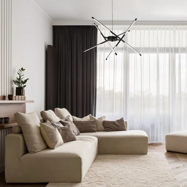 Rabalux 72338 - Lampadario LED a sospensione con filo HENLI2 LED/40W/230V 3000K nero