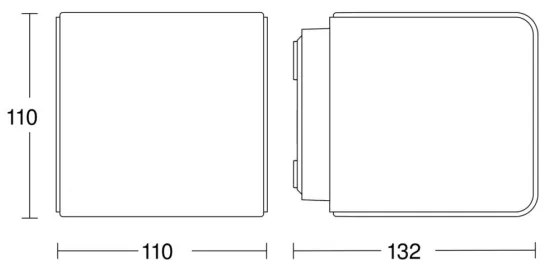 Steinel 079260-LED Applique da esterno L835 C LED/9,1W/230V IP44 antracite