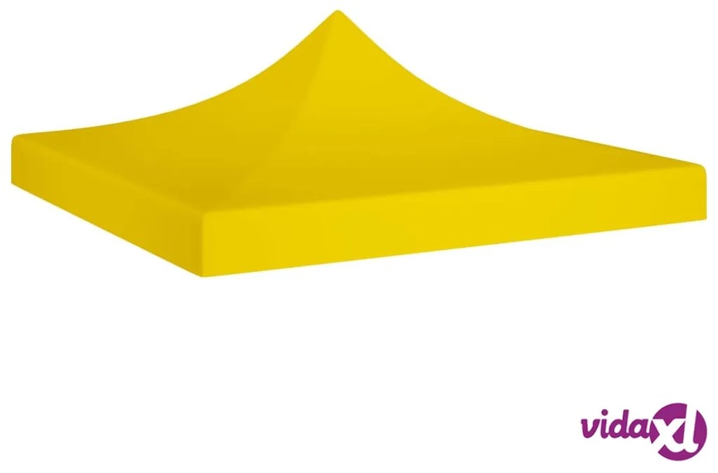 vidaXL Tetto per Tendone per Feste 3x3 m Giallo 270 g/m²