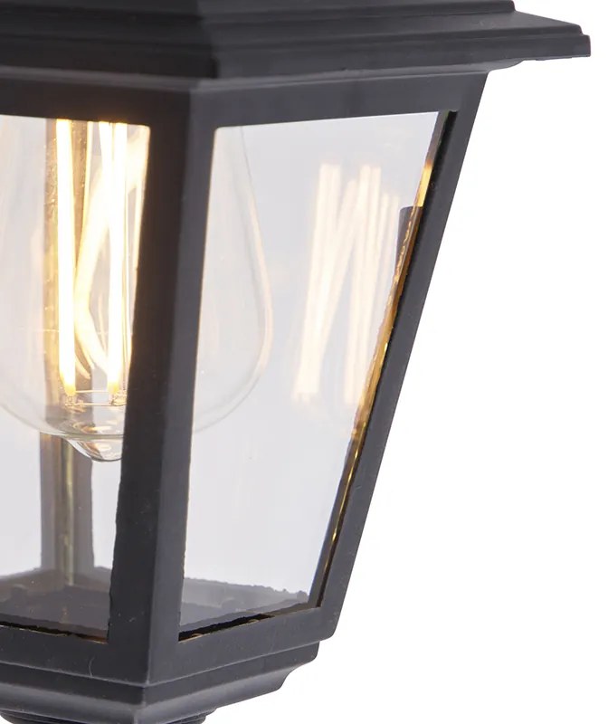 Lampada da parete per esterni classica nera IP44 - Capital