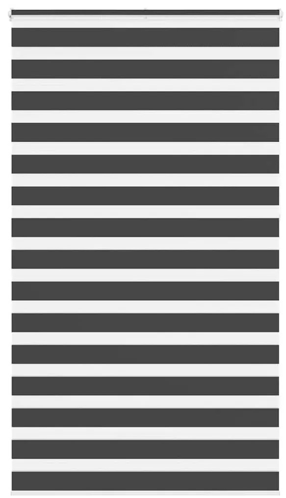 Tenda A Rullo Zebra Nero Larghezza Tessuto 125,9 Cm Poliestere /