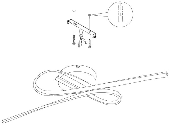 Eglo 99323 - Plafoniera LED SELVINA LED/21W/230V