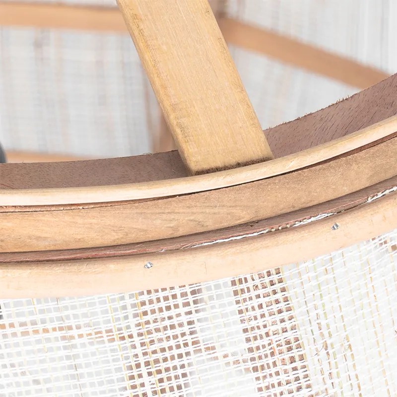 Lampada a sospensione smart marrone 50 cm incl. Wifi G95 - Pascal