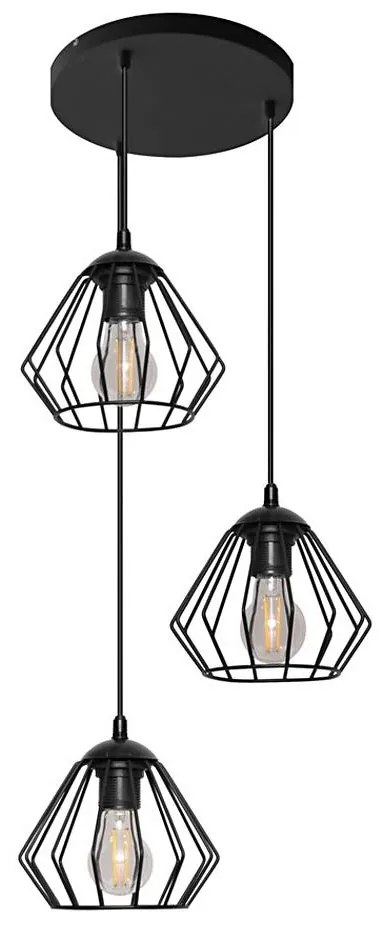 Lampadario a sospensione con filo AGAT 3xE27/15W/230V