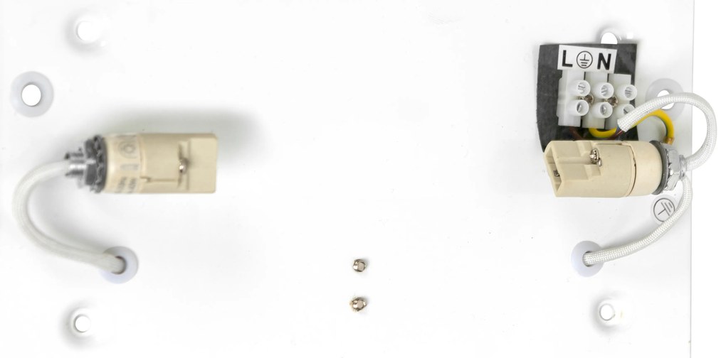 Set di 2 lampade da parete moderne bianche - Otan