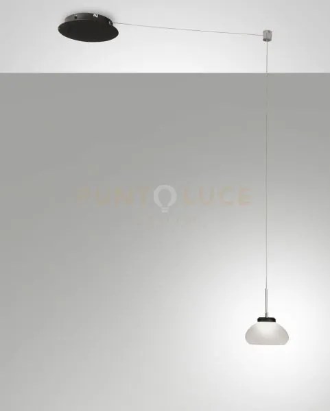 Arabella sospensione bianca 1 luce a led 3000k - 8w - 750 lm, spost...