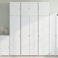 Credenza Bianca 80x42,5x249 cm in Legno Multistrato 3281364