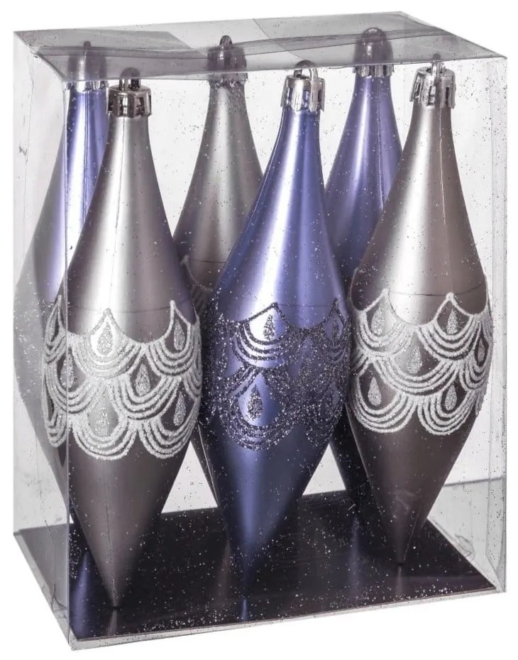 Ornamenti natalizi in set da 6 Icicle - Casa Selección