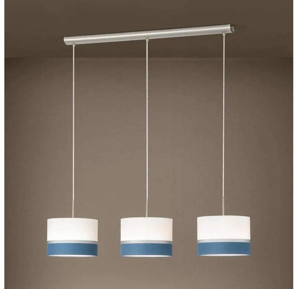 Eglo 38555 - Lampadario a sospensione con filo SPALTINI 3xE27/60W/230V