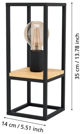 Eglo 99797 - Lampada da tavolo LIBERTAD 1xE27/40W/230V