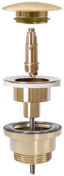 REA-A8585 - Scarico CLICK-CLACK per lavabo Ø 6,4 cm, oro spazzolato