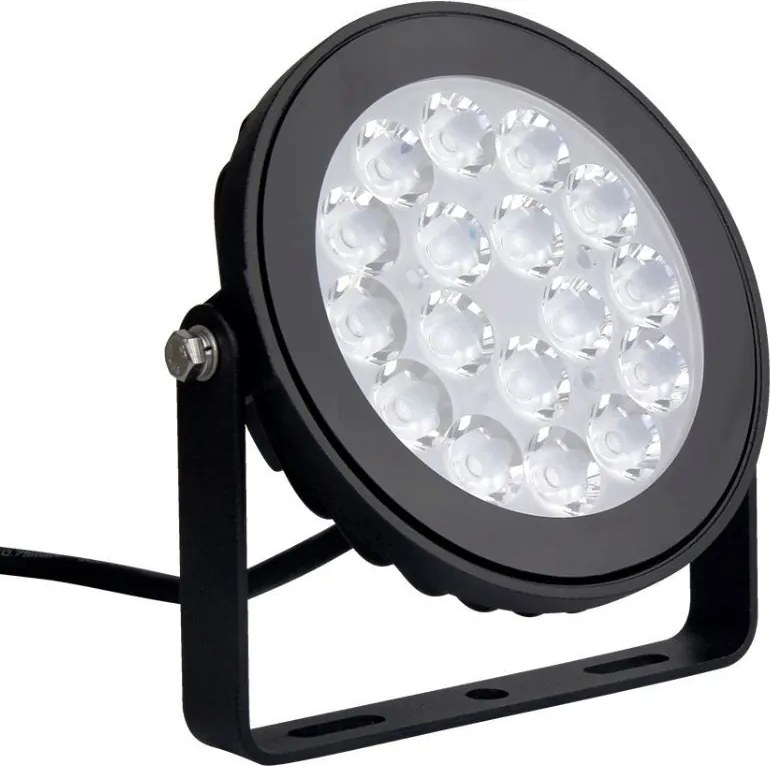 Faro LED 9W RGB+CCT IP66 da Telecomando con Picchetto e Staffa Colore RGB+CCT