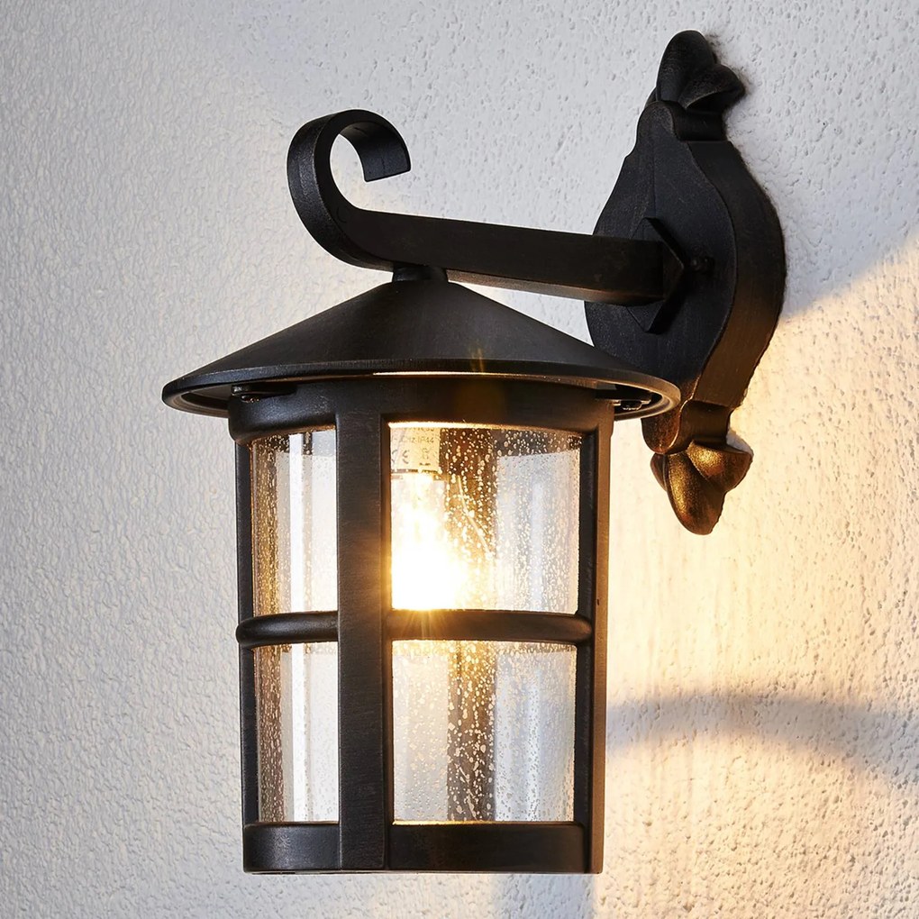 Lindby applique Florentine, 35 cm, color ruggine, alluminio, IP44