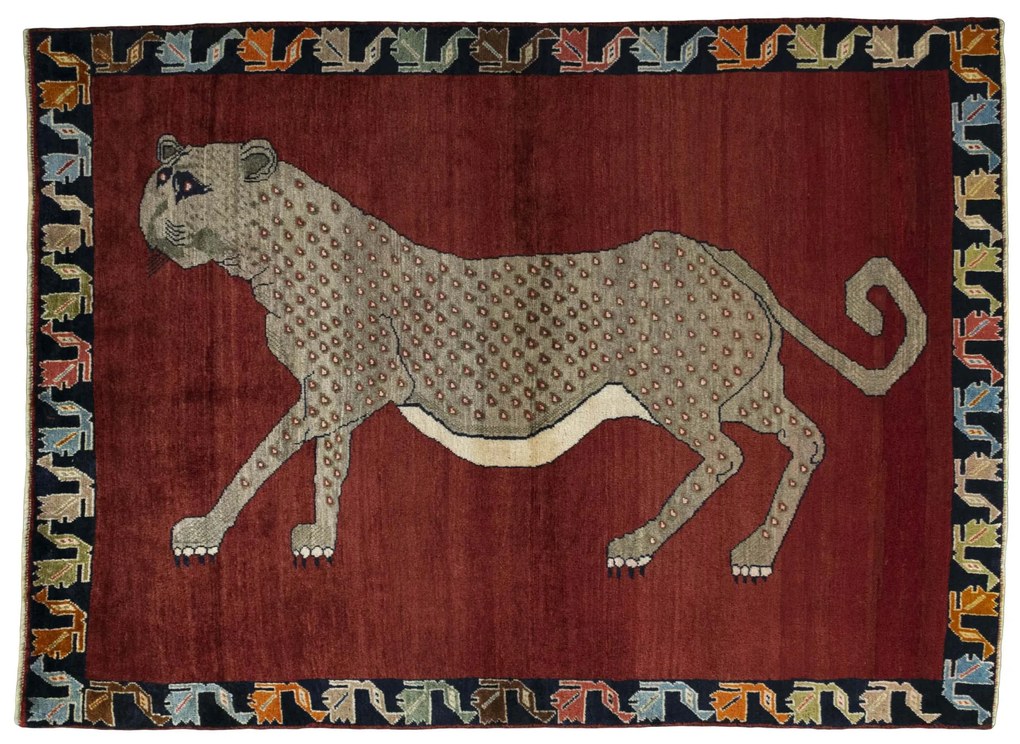 Gabbeh Tappeto persiano 140 x 190 Rosso (Iran) Annodato A Mano
