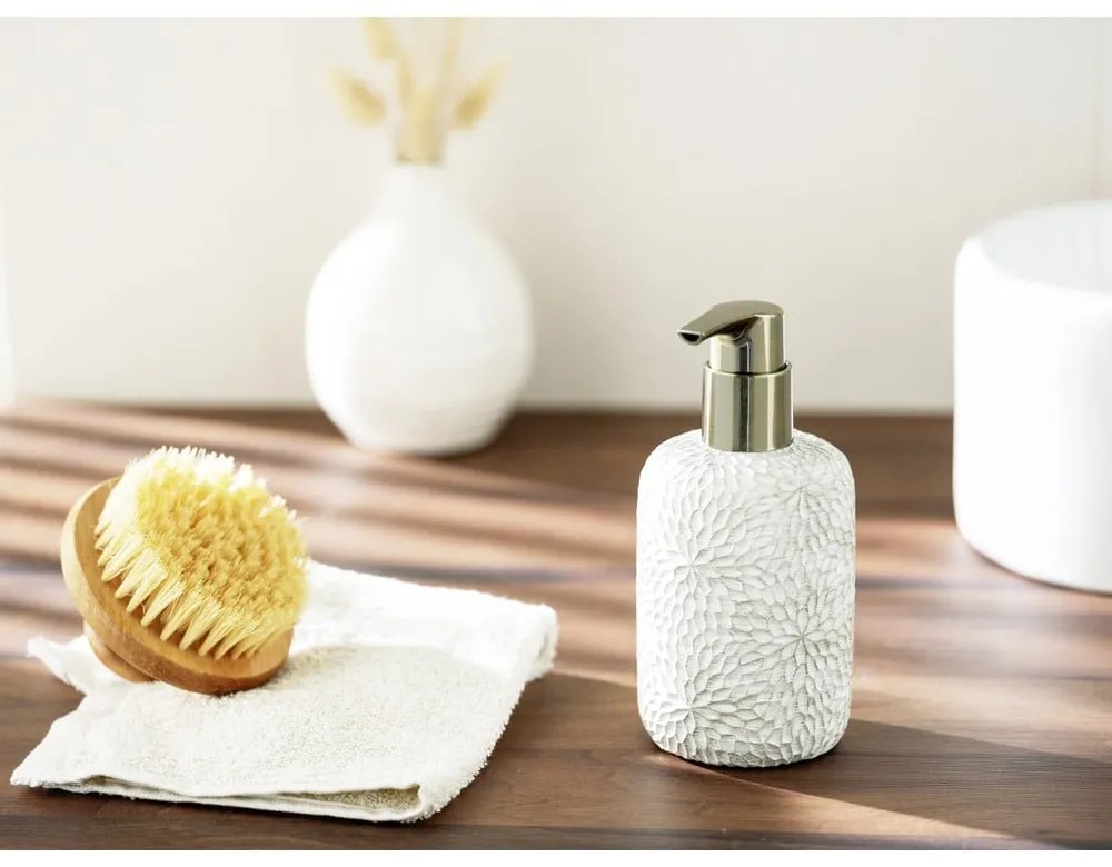 Dispenser per sapone bianco in poliresina 300 ml Montalfano – Wenko