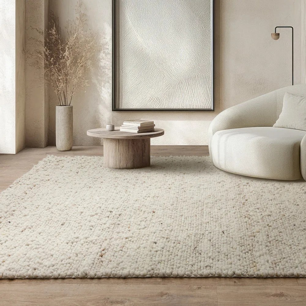 Tappeto in lana avorio tessuto a mano 160x230 cm Adler Ivory - Asiatic Carpets
