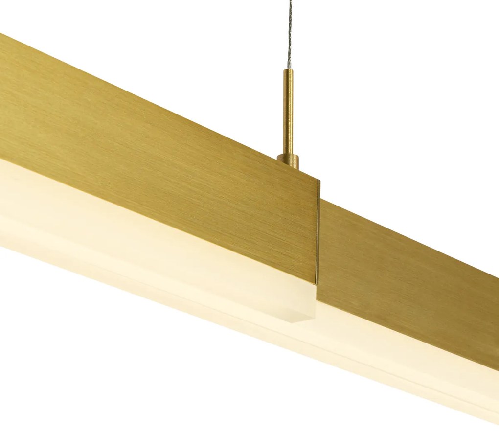 Lampada a sospensione regolabile oro con LED inclusa - Lamba