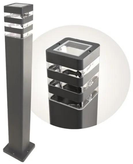 Lampada da esterno SANTA 1xE27/60W/230V IP54 79,5 cm antracite