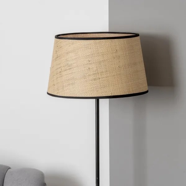 Brilagi - Lampada da terra LED CERIA 1xE27/40W/230V Ø 35 cm beige/nero