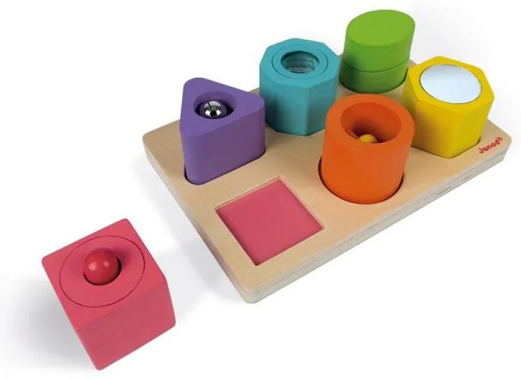 Puzzle 6 Cubi Sensoriali I Wood - legno