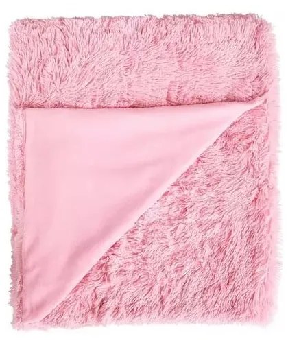 Biancheria da letto in microfelpa rosa , 135 x 200 cm Cuddly - Catherine Lansfield