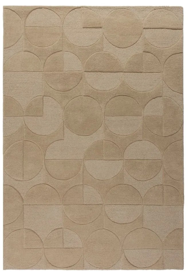 Tappeto di colore naturale in lana tessuto a mano 240x340 cm Gigi – Flair Rugs