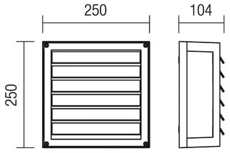 Redo 9893 - Applique da esterno BRICK 2xE27/42W/230V IP54 marrone