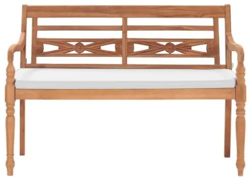 Panchina Batavia con Cuscini 120 cm in Teak