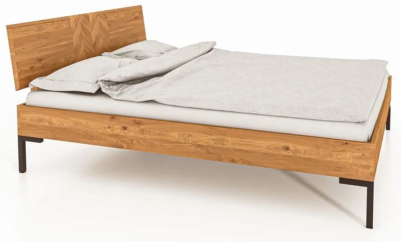 Letto matrimoniale in rovere 160x200 cm Abies 2 - The Beds