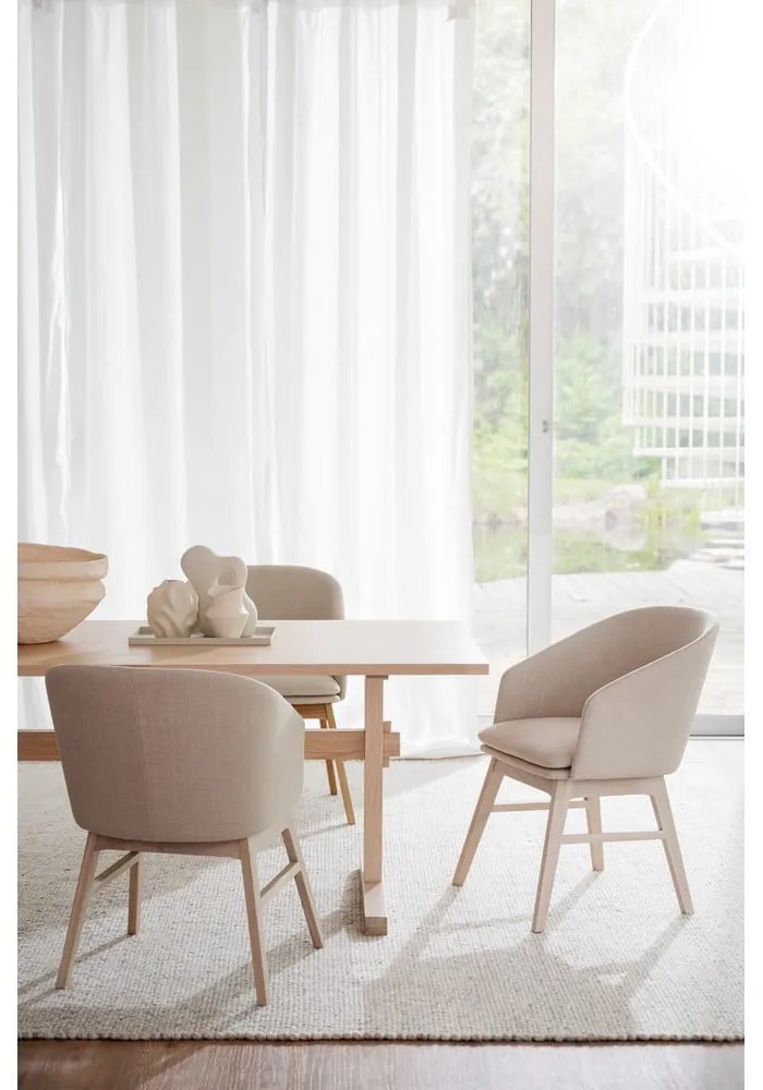 Set di sedie da pranzo beige in imbottito 2 pz Windham – Rowico